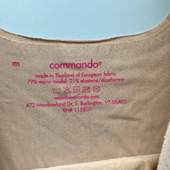 Commando Smooth Sealess Tank Top Nude Womens M - Picture 7 of 7